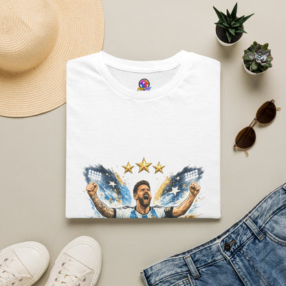 Argentina Soccer Legend Argentina T-Shirt — Celebratory Messi Design