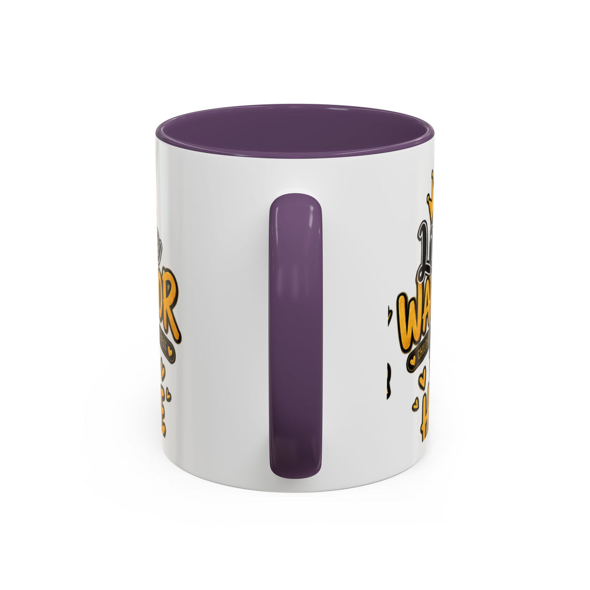 Little Warrior Childhood Cancer Awareness Coffee Mug – "Big Hope" Accent Mug