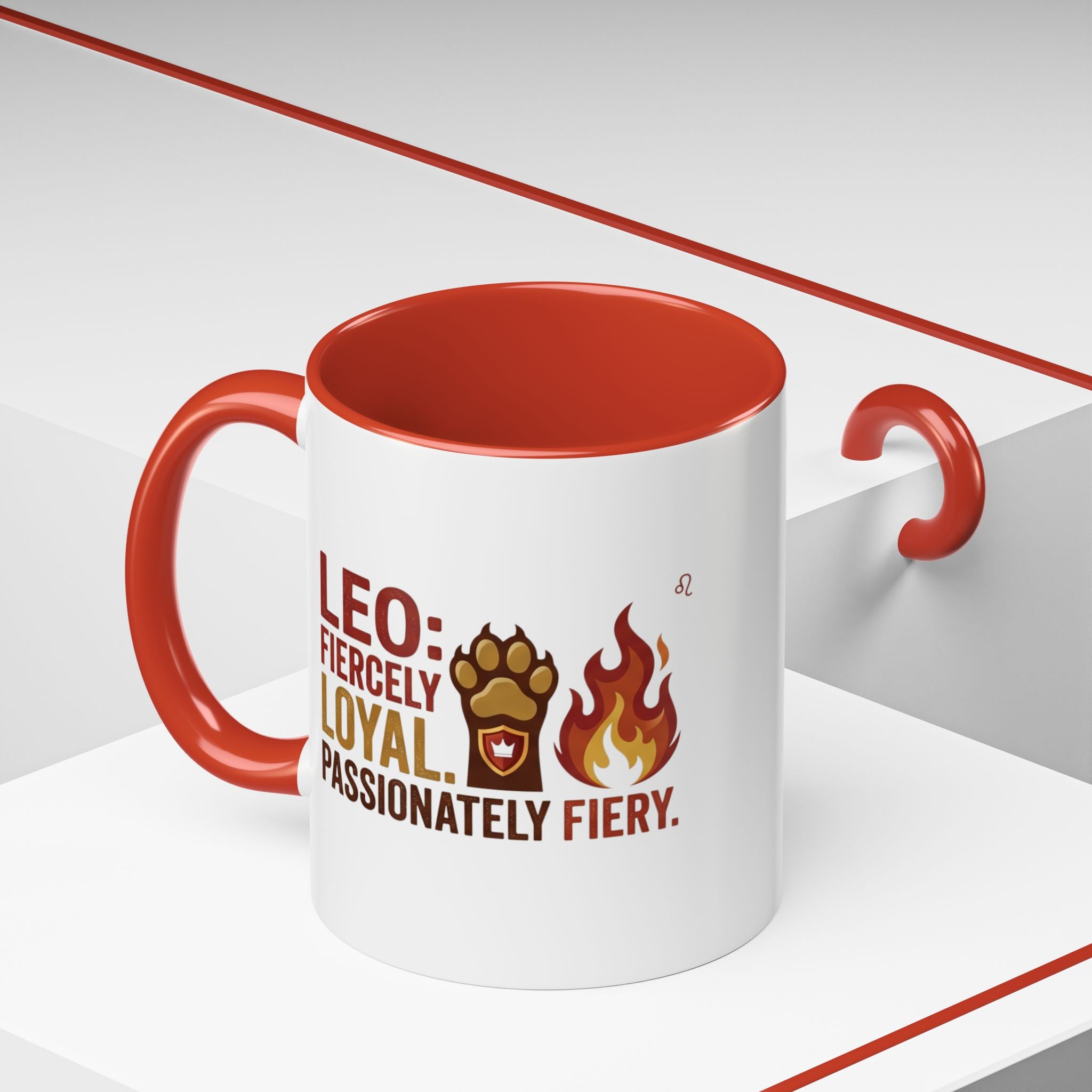 Leo Zodiac Coffee Mug – Fiercely Loyal, Passionately Fiery Accent Mug