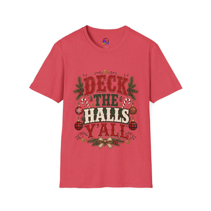Deck the Halls Y'All T-Shirt — Festive Christmas Holiday Tee