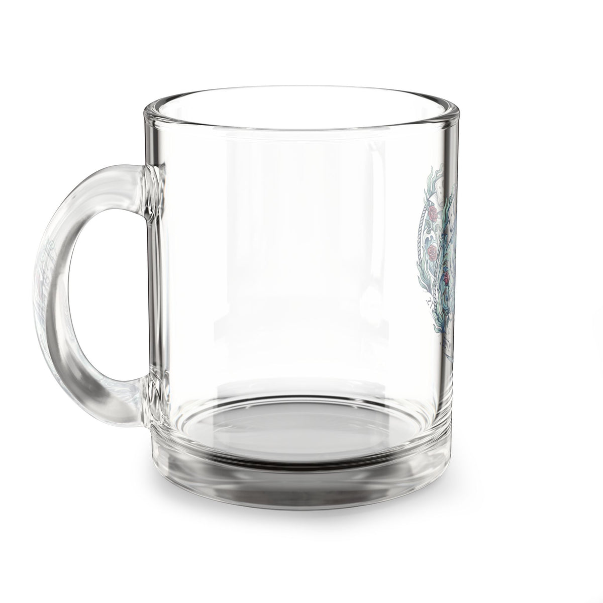 Cancer Zodiac Glass Mug — 10oz Crab Horoscope Design, "I Forgive But My Memory Never Forgets"