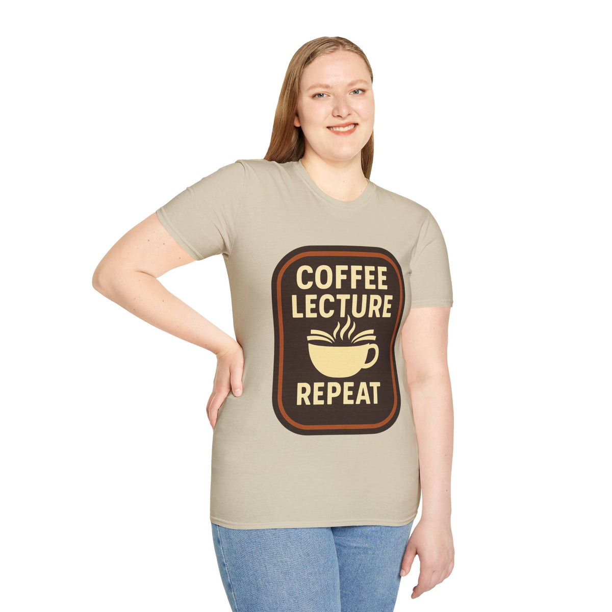 Coffee Lecture Repeat T‑Shirt — Funny Professor Coffee Tee for Teachers & Students - Trending Now - August 2026