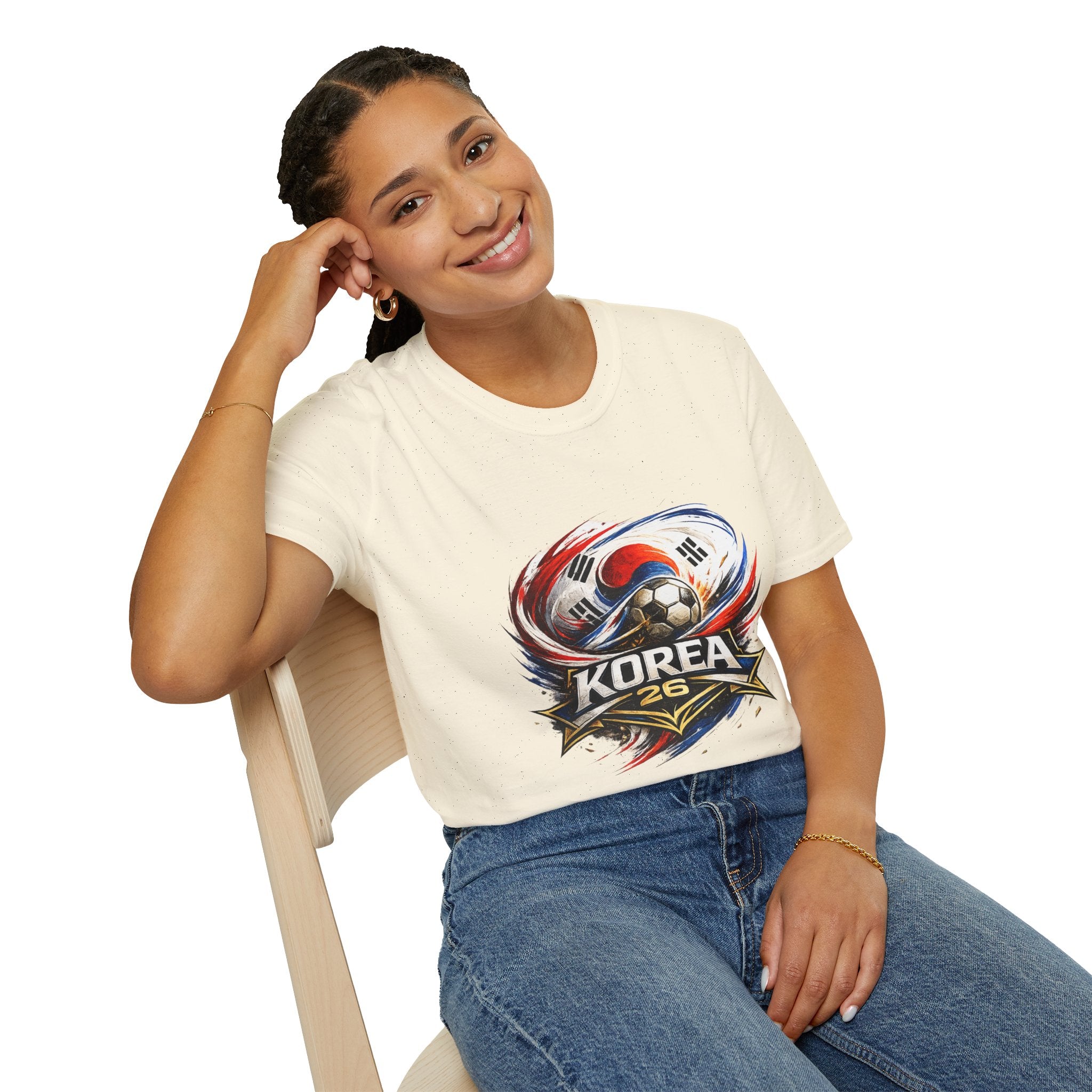 Korea Soccer T‑Shirt — Korea Football Crest Tee