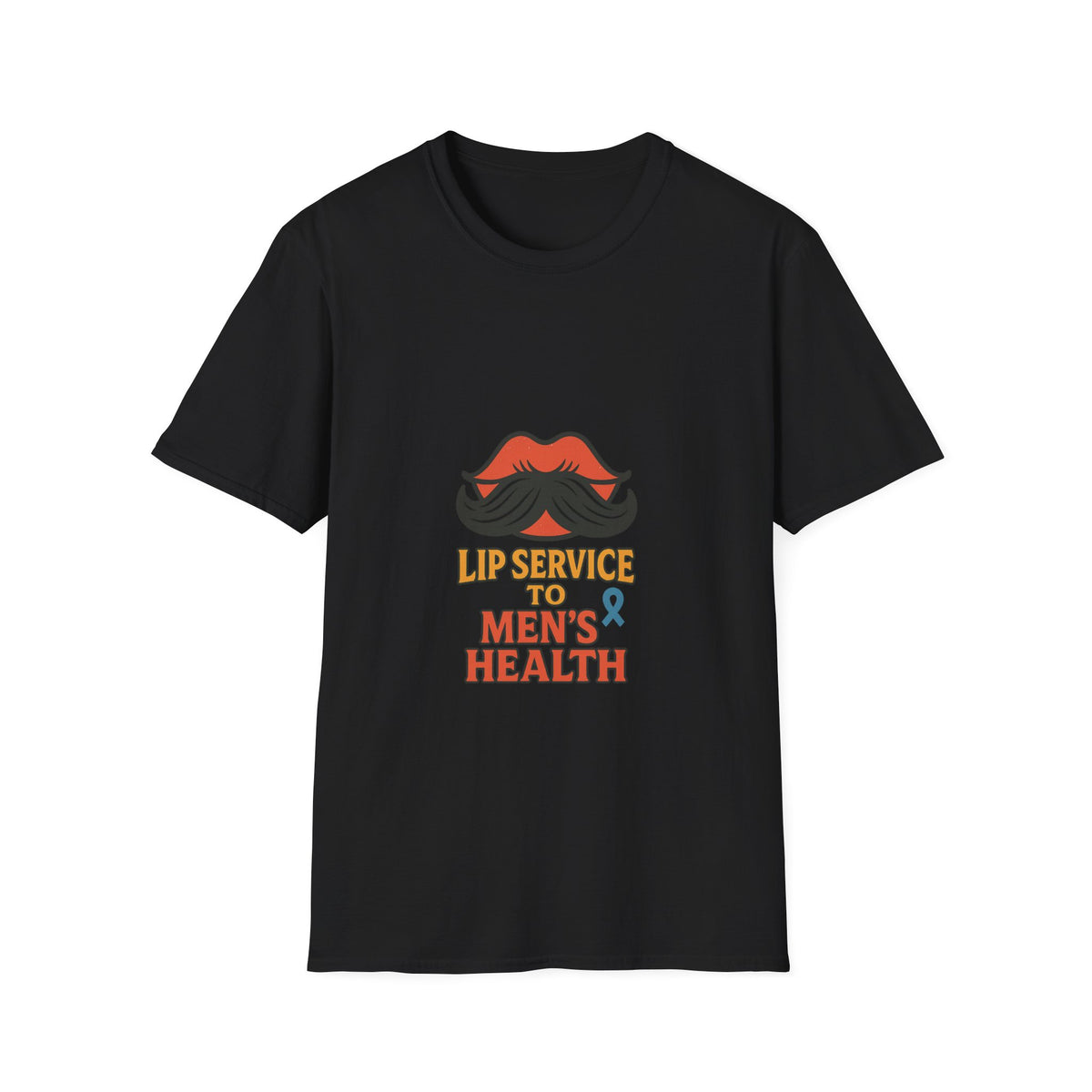 Mens Health Awareness T‑Shirt — "Lip Service to Men's Health" Graphic - Trending Now - October 2026