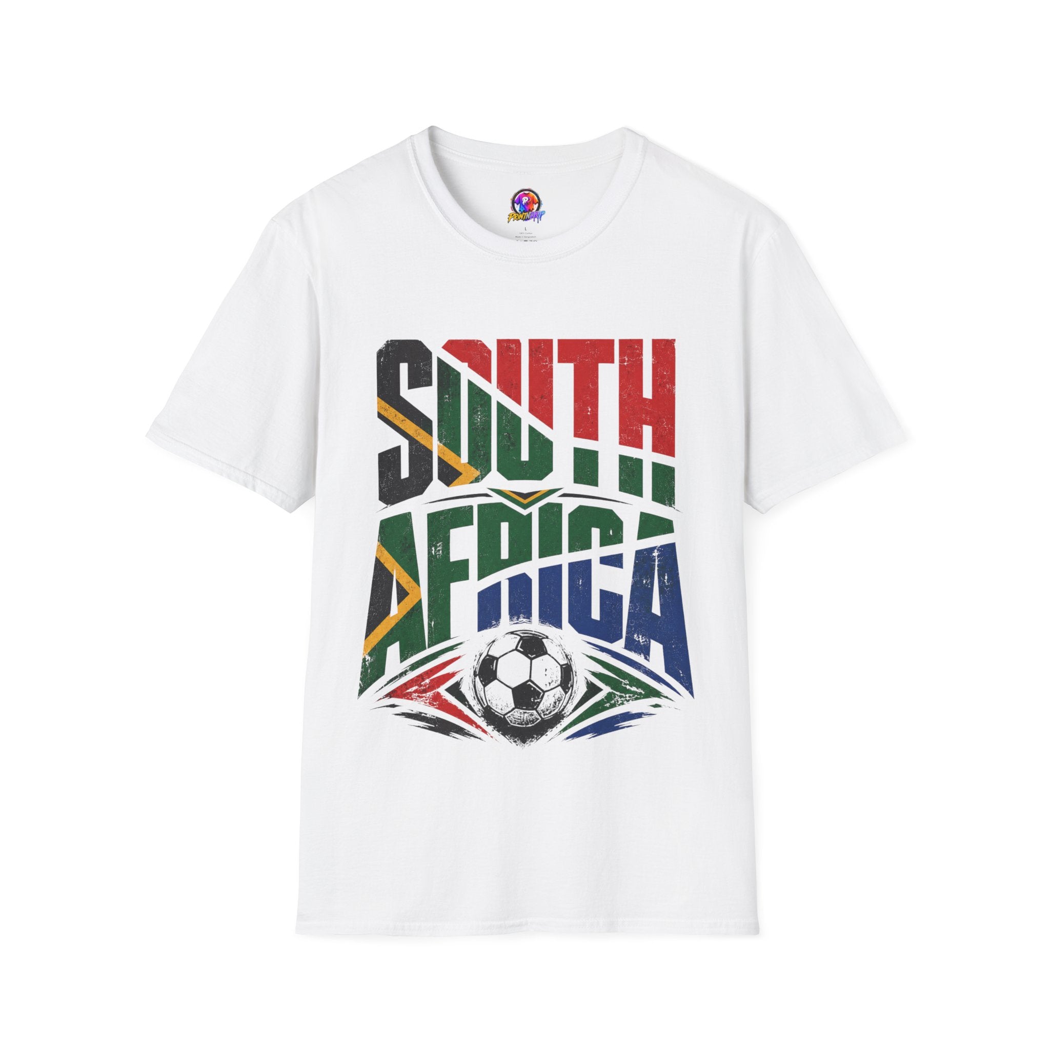 South Africa Soccer T-Shirt — Vintage Flag Football Fan Tee