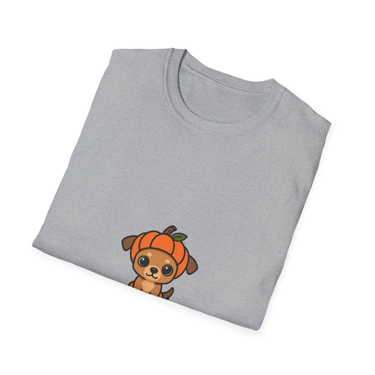 Mini Pumpkin Major Cuteness Halloween Dog Graphic Tee, Cute Puppy Pumpkin Hat T-Shirt - Trending Now - September 2026