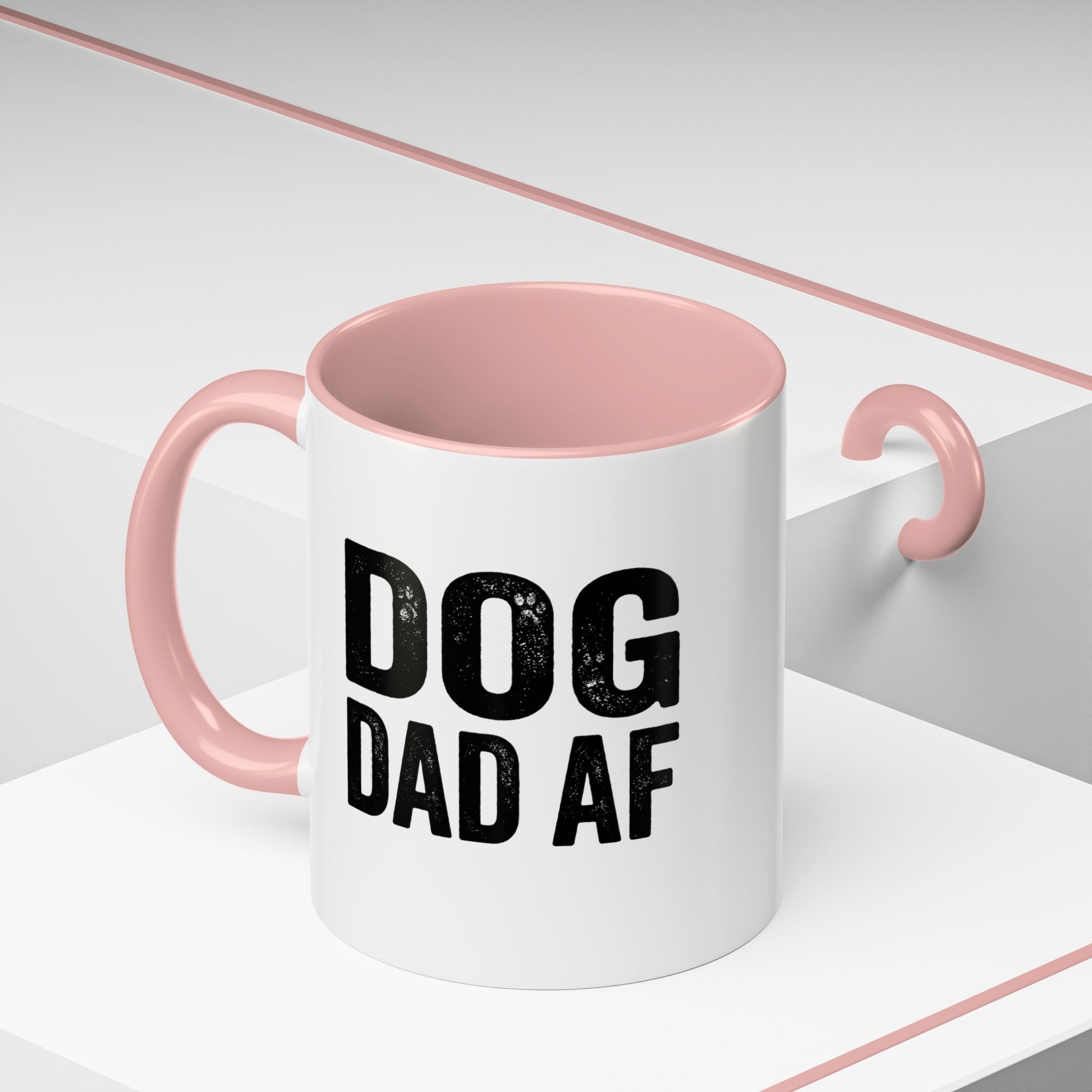 Funny Dog Dad AF Coffee Mug – Funny Black Accen Gift for Dog Lovers