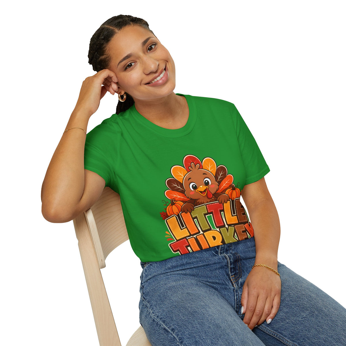 Thanksgiving T-Shirt Little Turkey T‑Shirt – Cute Thanksgiving Kids & Family Tee