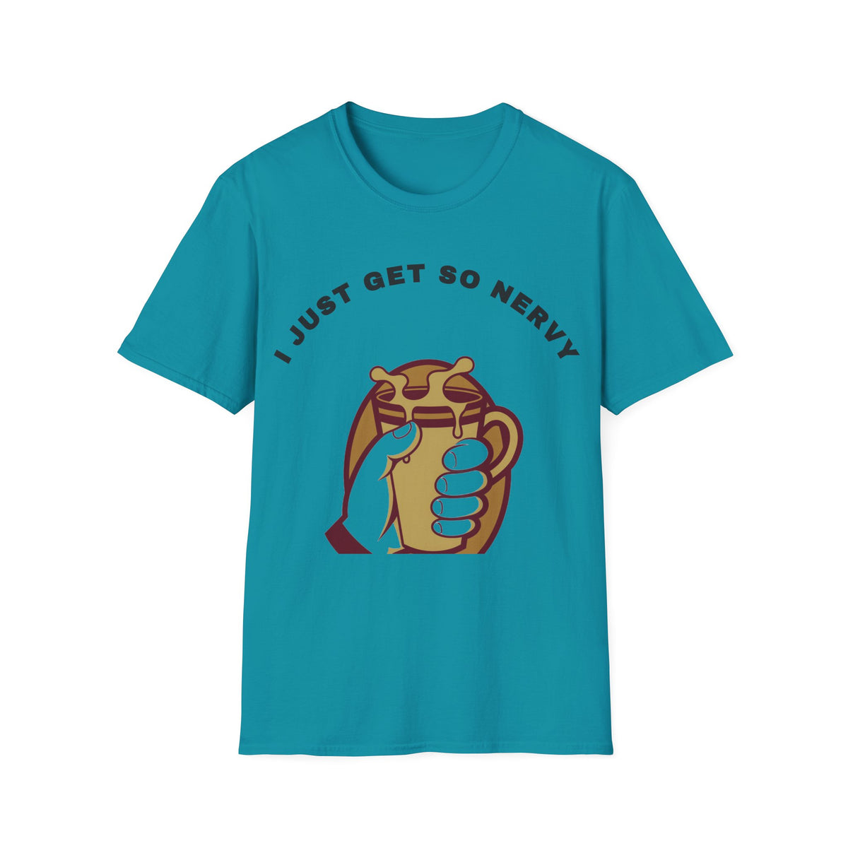 T-Shirt — “I Just Get So Nervy” Nervous Sloth Graphic Tee - Trending Now - September 2026