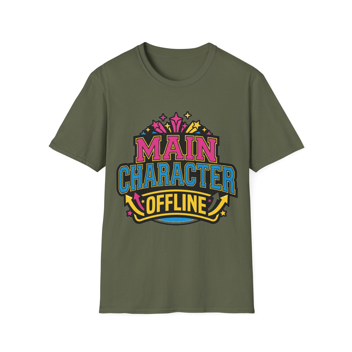 Main Character Offline T-Shirt — Retro Colorful 'Main' Graphic Tee - Trending Now - August 2026