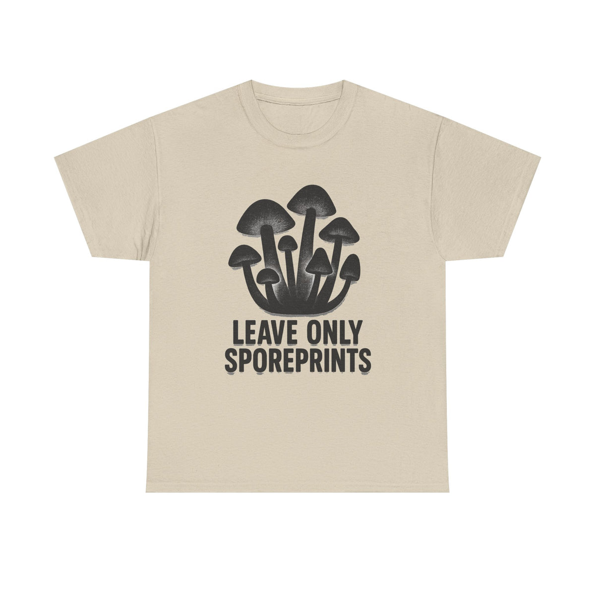 Mushroom Tee — "Leave Only Sporeprints" Eco Nature Graphic Shirt - Trending Now - August 2026