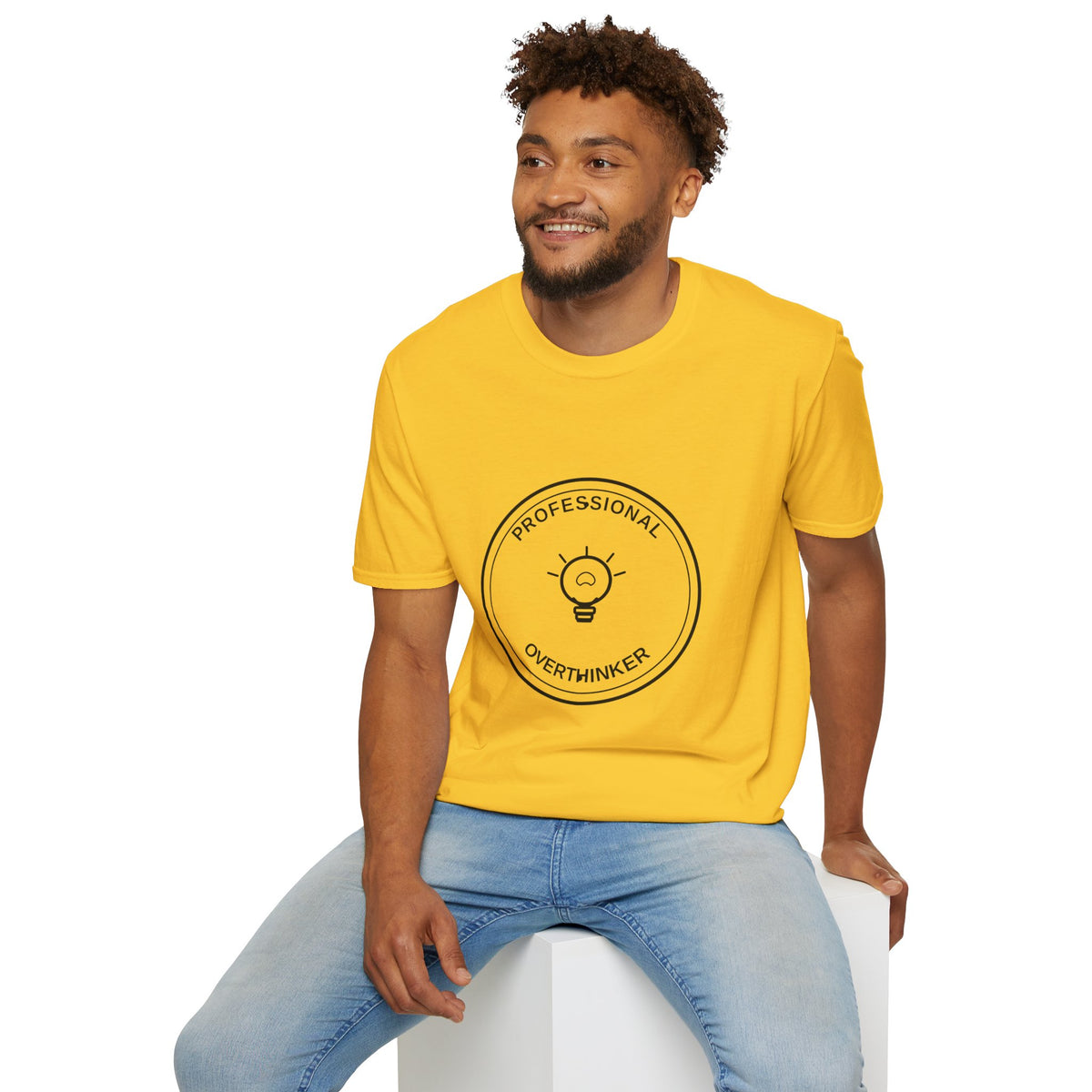 T‑Shirt — "Professional Overthinker" Minimal Badge Tee - Trending Now - August 2026