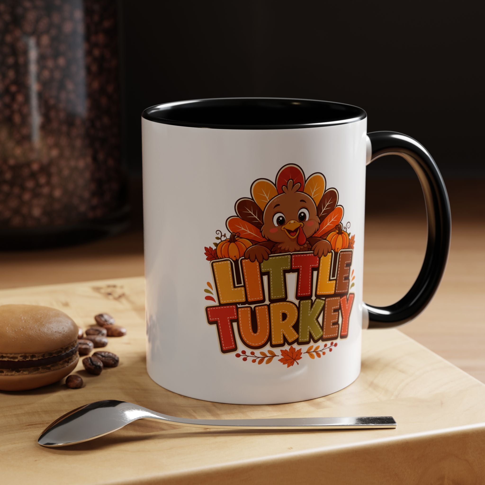 Thanksgiving Mug Little Turkey Coffee Mug — Cute Thanksgiving Kid Mug