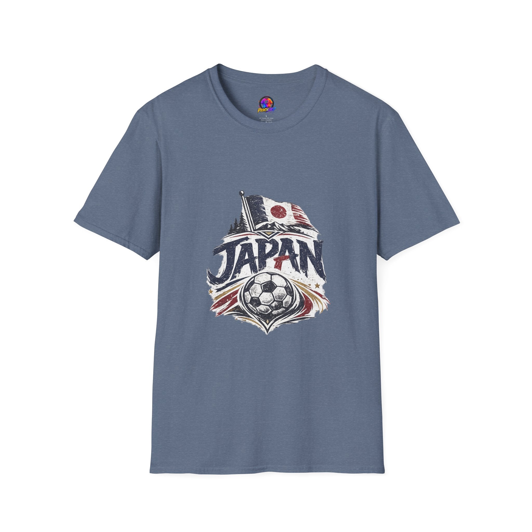 Japan Soccer T-Shirt – Vintage Flag & Crest Football Tee