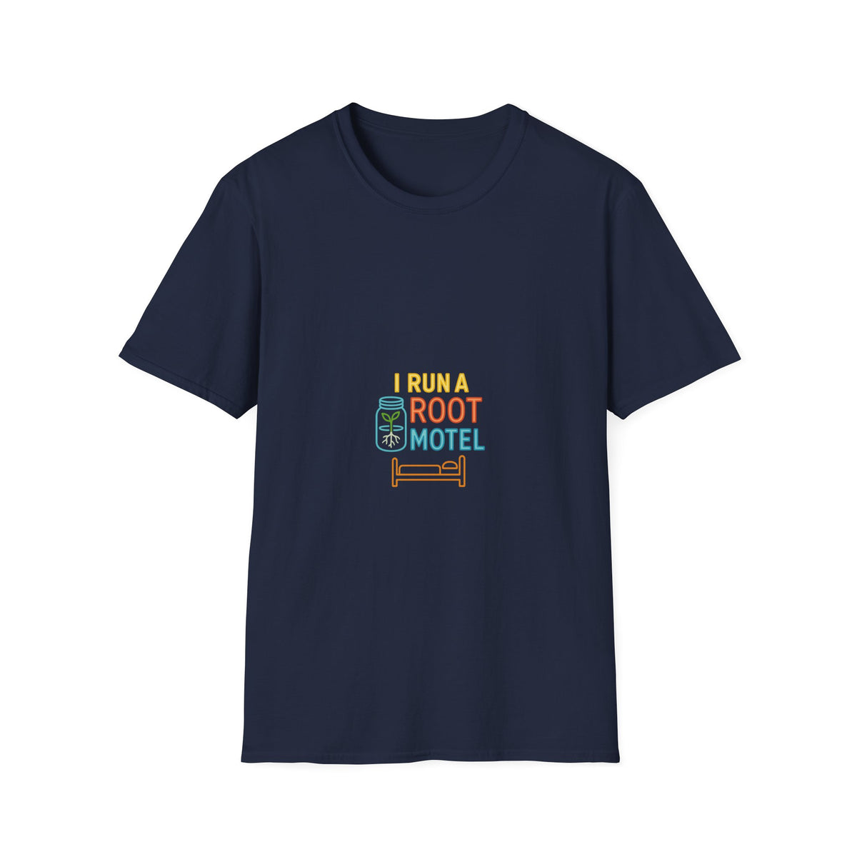 "I Run A Root Motel" Retro Travel Lodge Tee - Funny Plant Parent Gardening White T-Shirt - Trending Now - September 2026