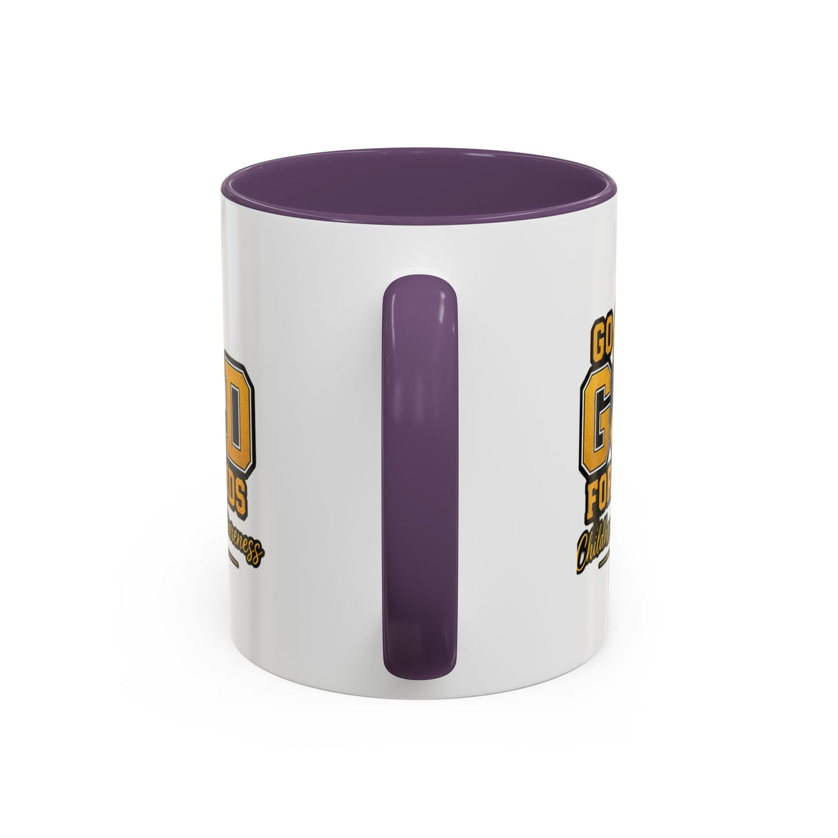 Gold For The Kids Coffee Mug — Childhood Cancer Awareness Accent Mug (11/15oz)