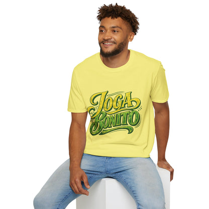Brazil T-Shirt — 'Joga Bonito' Vintage Soccer Script Tee