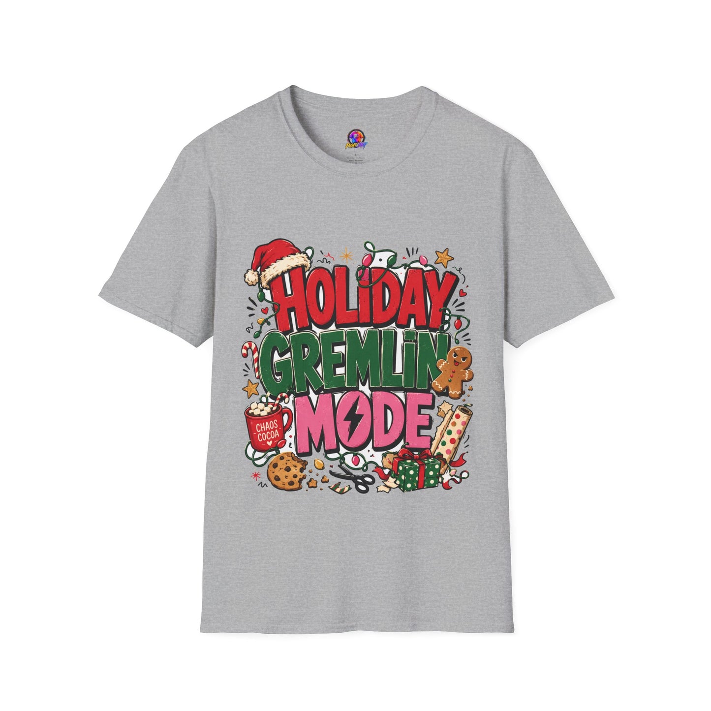 Holiday Gremlin Mode T-Shirt — Christmas Cute Festive Graphic Tee