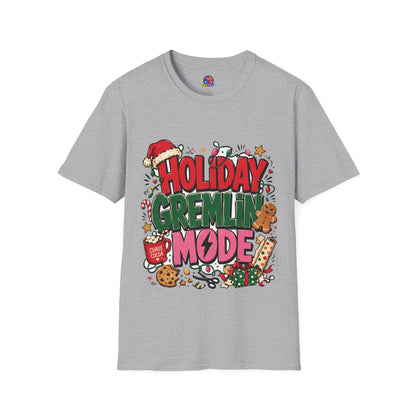 Holiday Gremlin Mode T-Shirt — Christmas Cute Festive Graphic Tee
