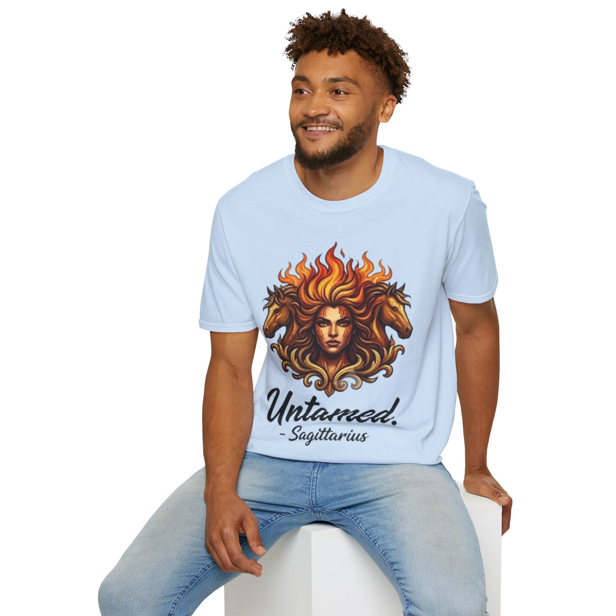 Sagittarius 'Untamed' Zodiac T-Shirt — Fiery Archer Astrology Tee