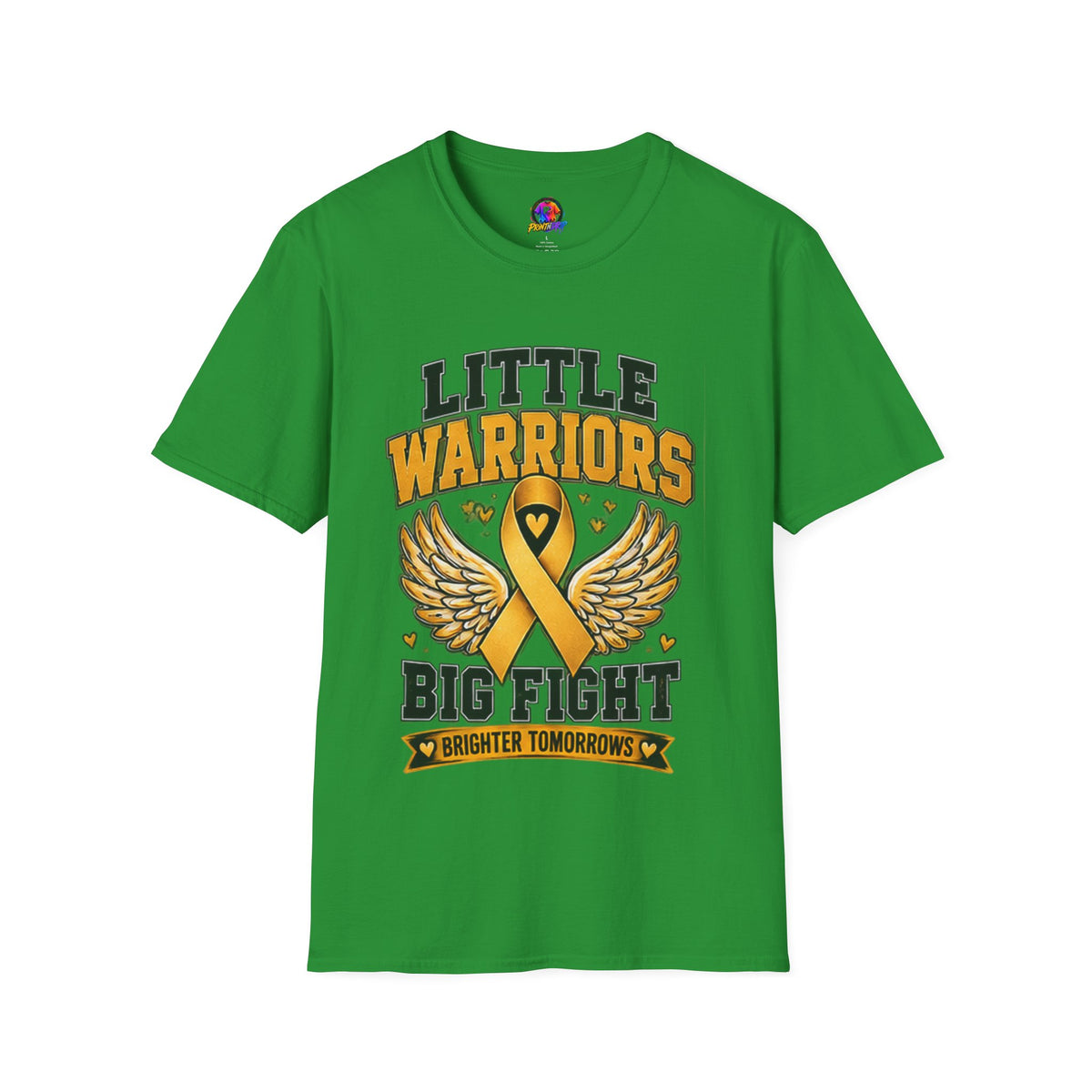 Kids T-Shirt — "Little Warriors Big Fight" Childhood Cancer Awareness Tee
