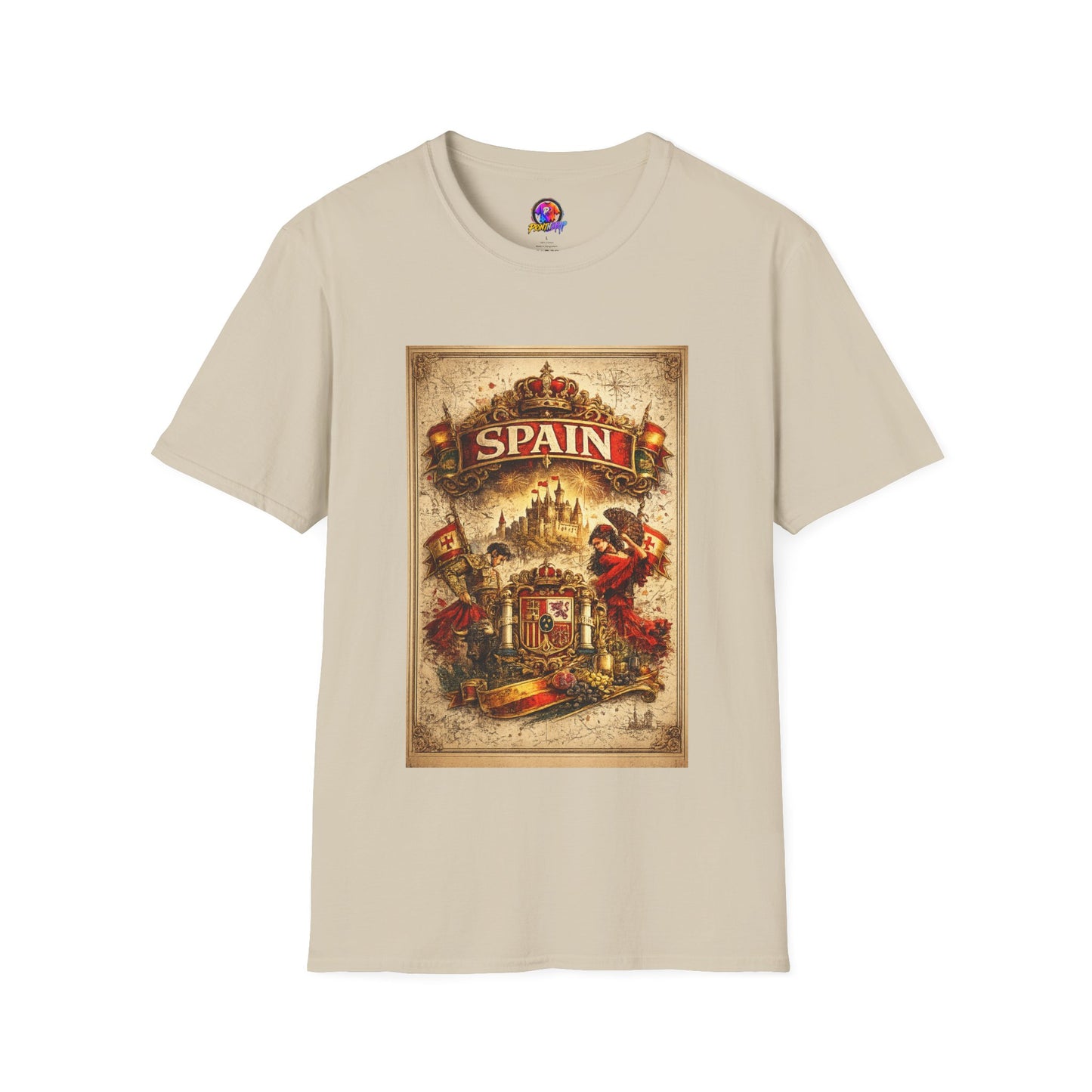 Spain Vintage Travel Graphic T‑Shirt — Retro Spanish Landmark Tee
