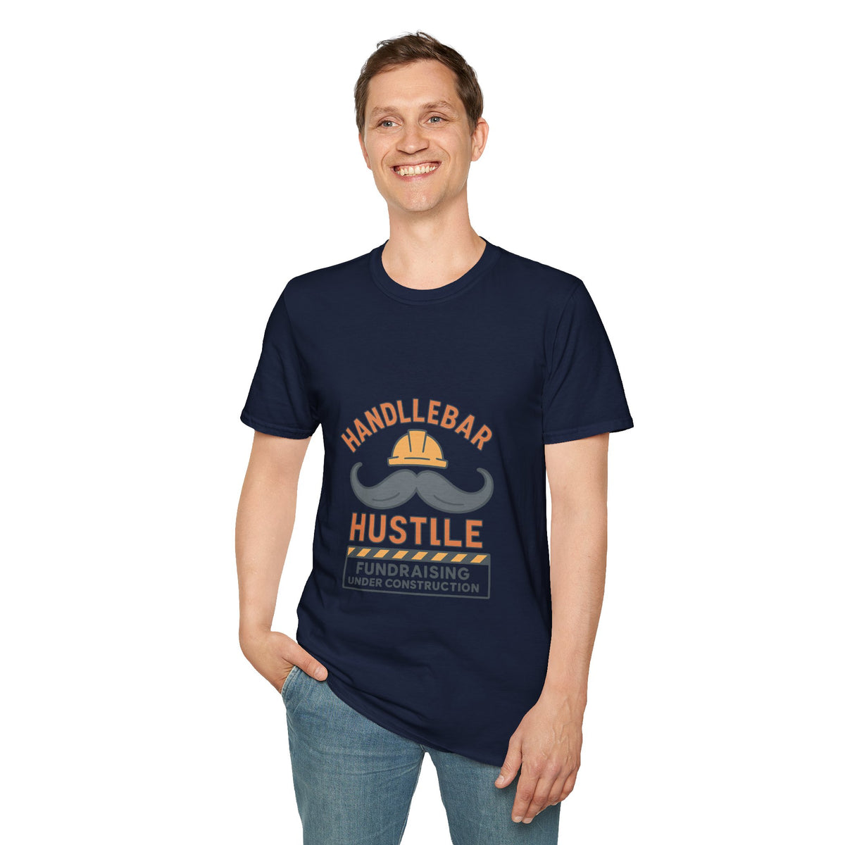 Handlebar Hustle T-Shirt — Vintage Barber Mustache Logo Tee - Trending Now - October 2026