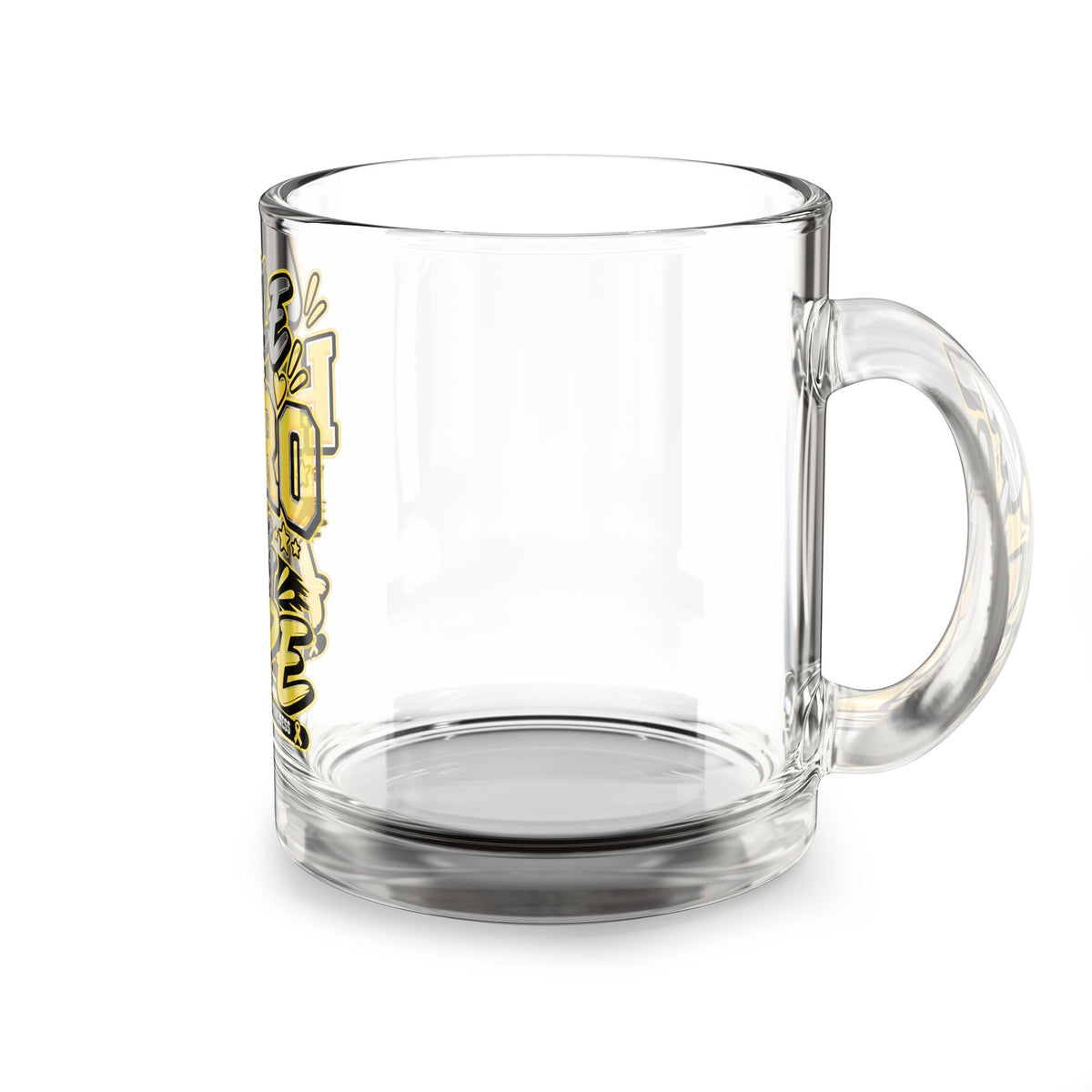 Little Hero Big Hope Childhood Cancer Awareness Glass Mug