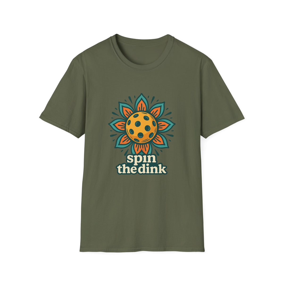 T-Shirt — 'Spin the Dink' Sunflower Paddle Tennis Graphic Tee - Trending Now - August 2026