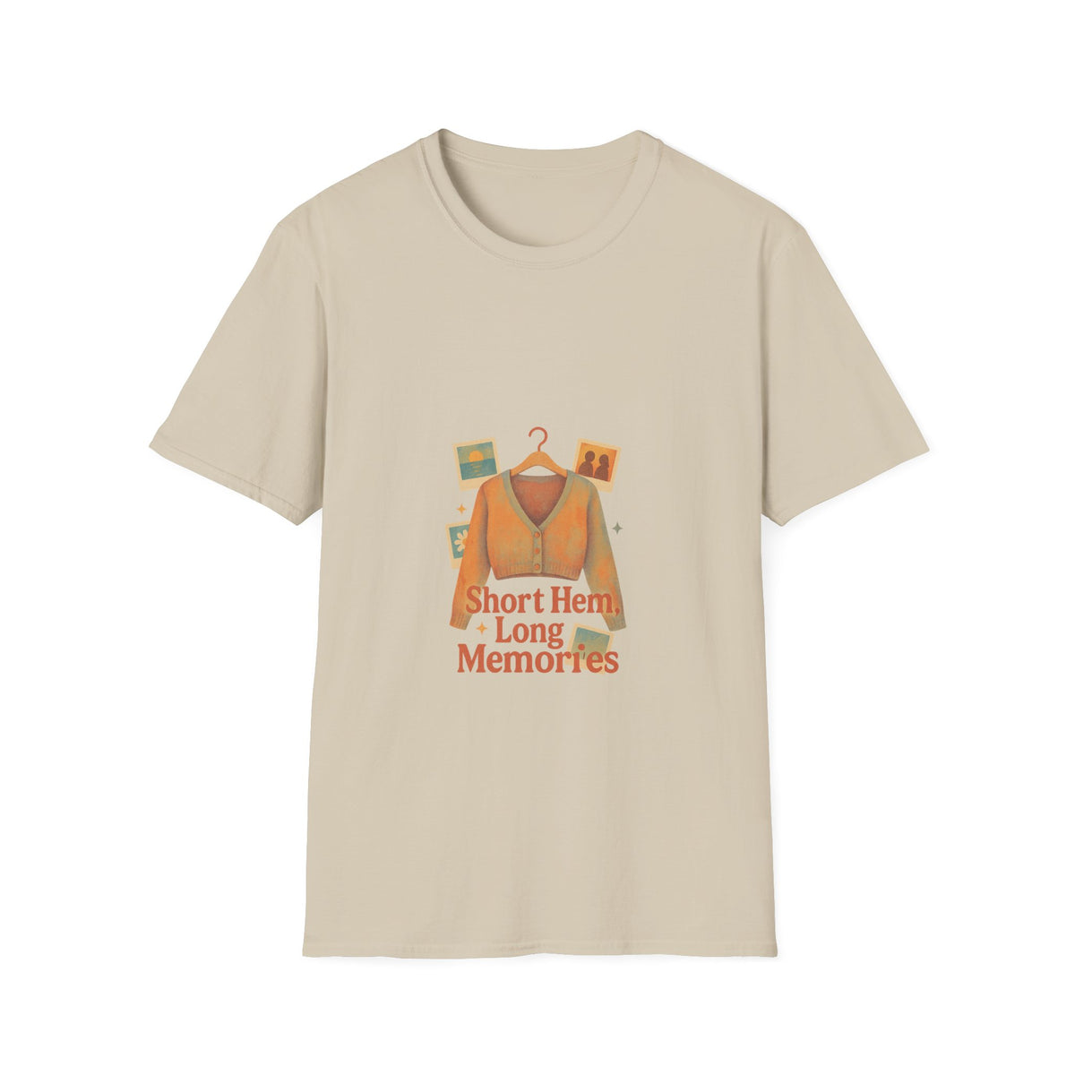 T-Shirt — "Short Hem, Long Memories" Sweater Illustration Tee - Trending Now - October 2026