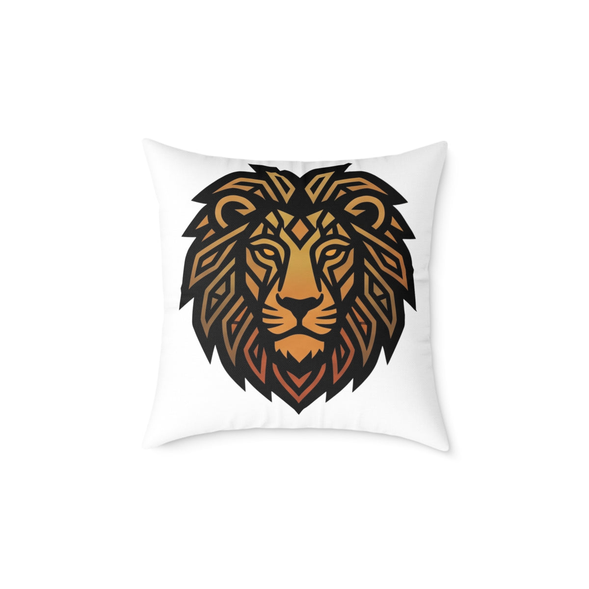 Leo Zodiac Lion Square Poly Canvas Pillow