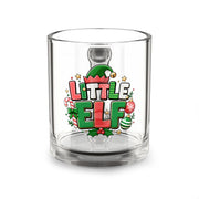 Christmas Glass Mug 10 oz Little Elf Glass Mug — 10oz Christmas Kids Holiday Coffee Cup