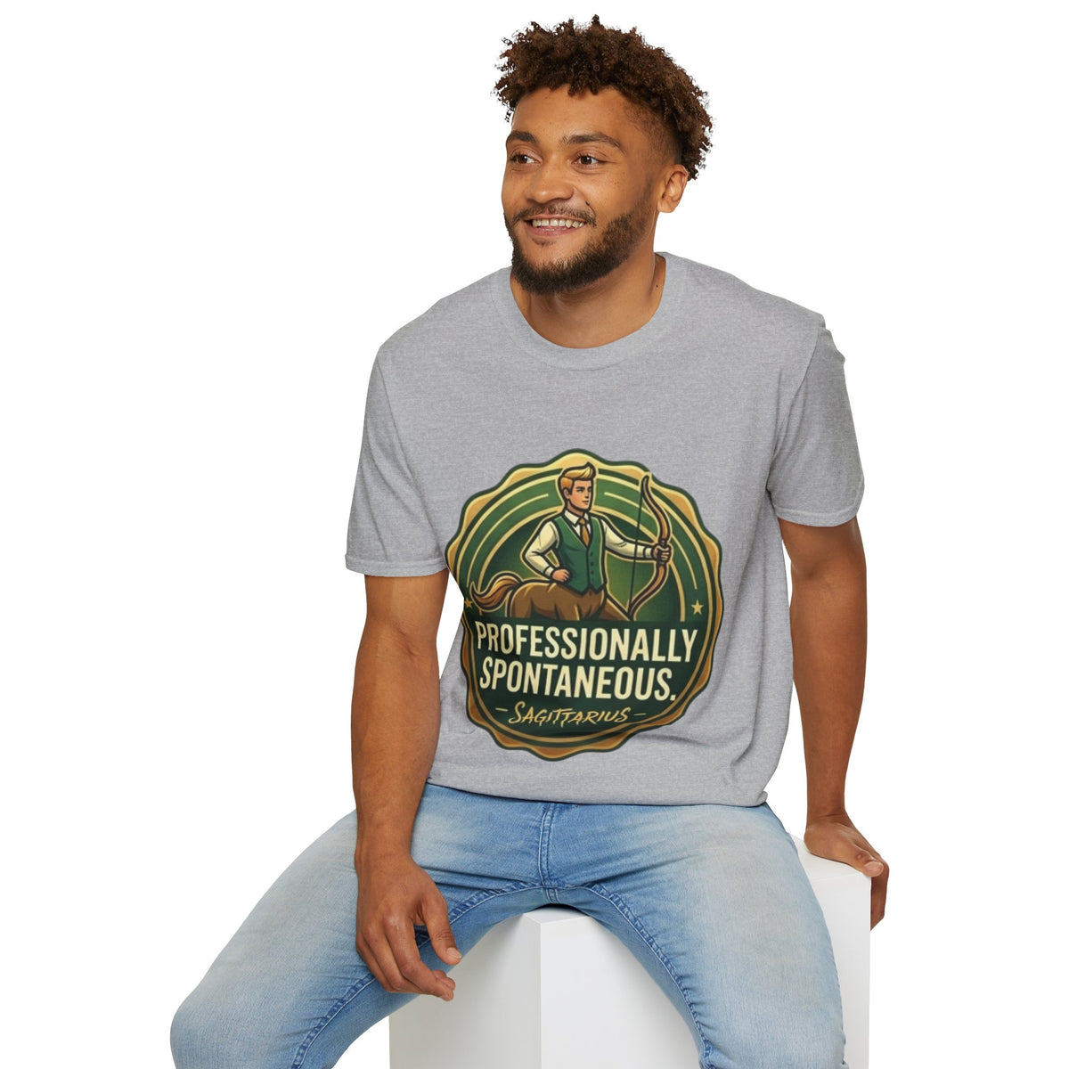 Sagittarius Archer T‑Shirt — "Professionally Spontaneous" Zodiac Tee