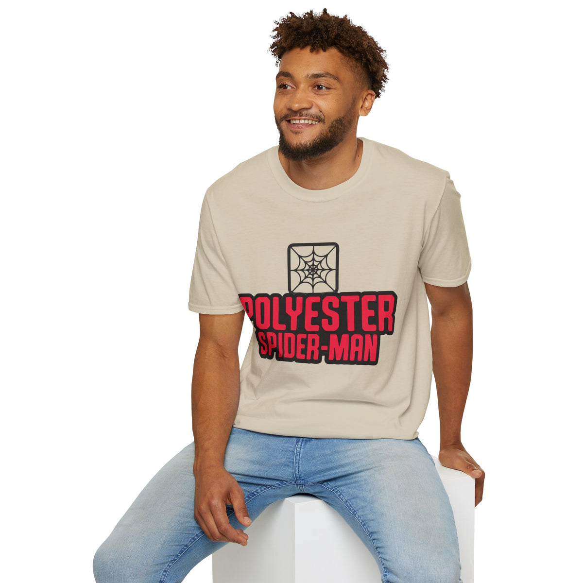 Spider-Man Polyester Graphic Tee — Bold Retro Logo Spiderweb T-Shirt - Trending Now - August 2026