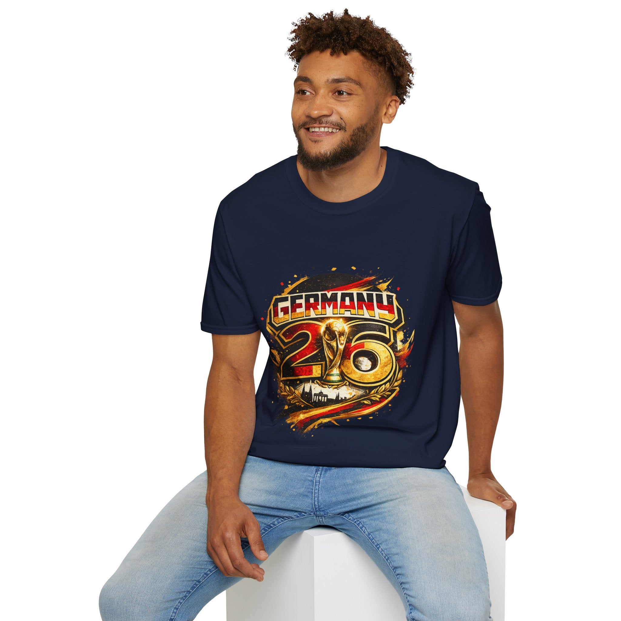 Germany 26 Skull Graphic T‑Shirt — Retro Soccer Fan Tee