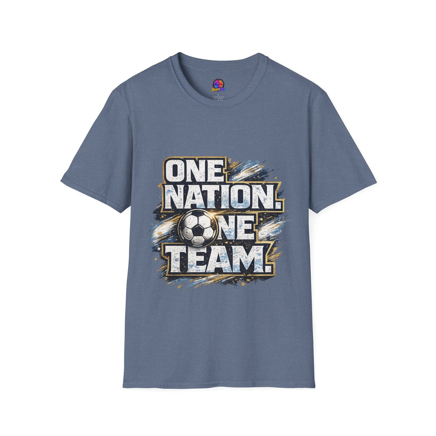 One Nation One Team Soccer T-Shirt — Supportive Fan Tee
