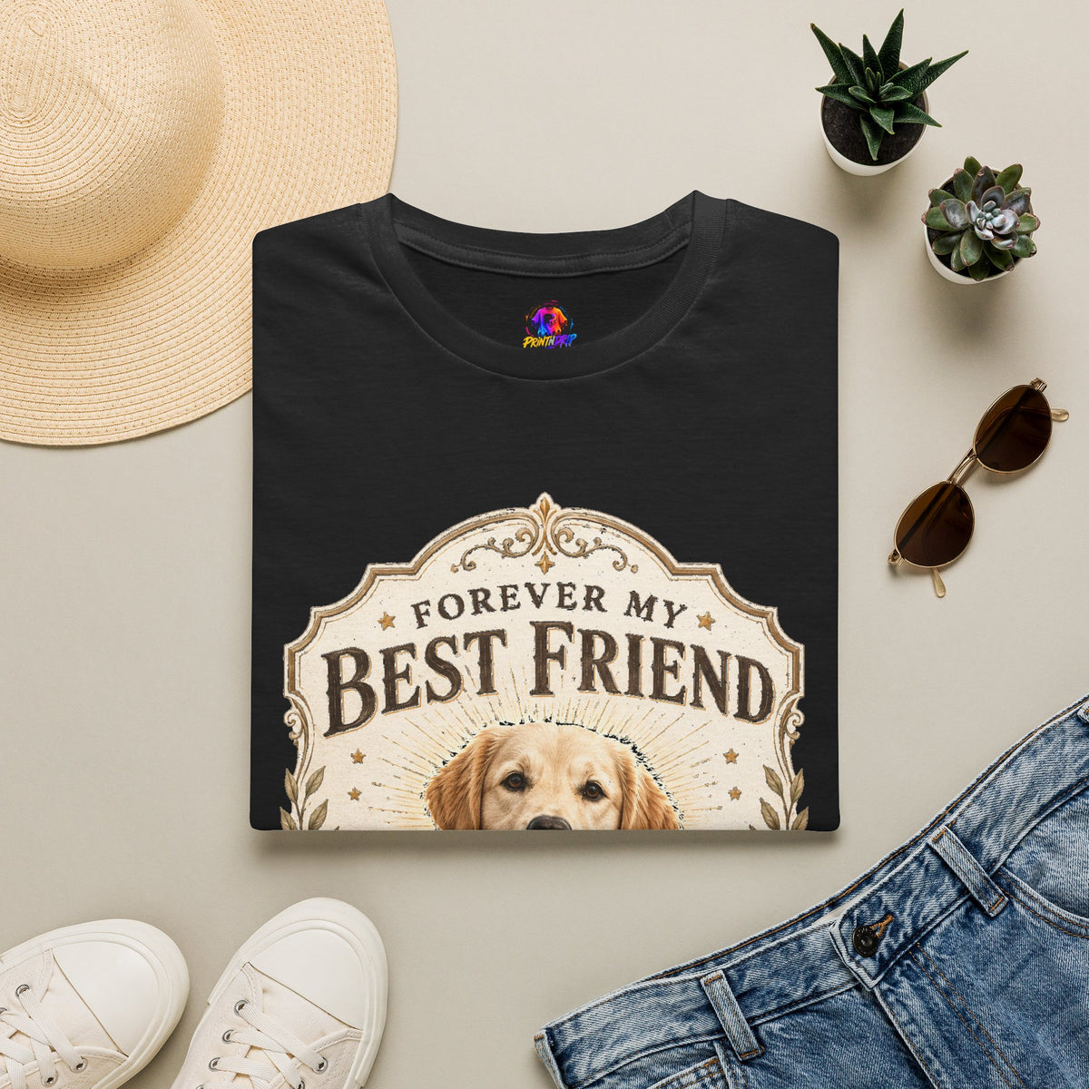Forever My Best Friend Dog T-Shirt — Personalized Pet Tribute Tee