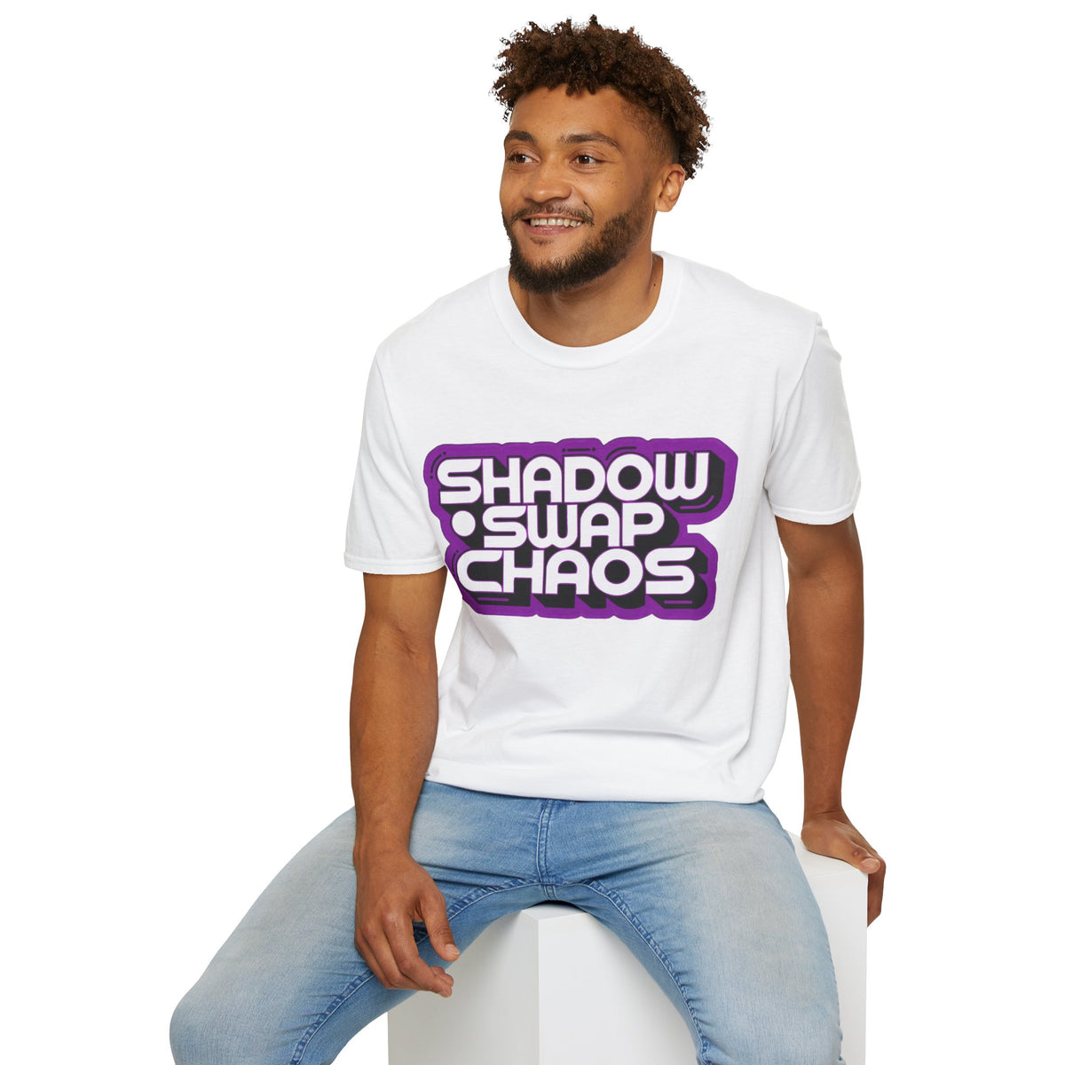 Shadow Swap Chaos T-Shirt — Retro Purple Gaming Graphic Tee - Trending Now - August 2026