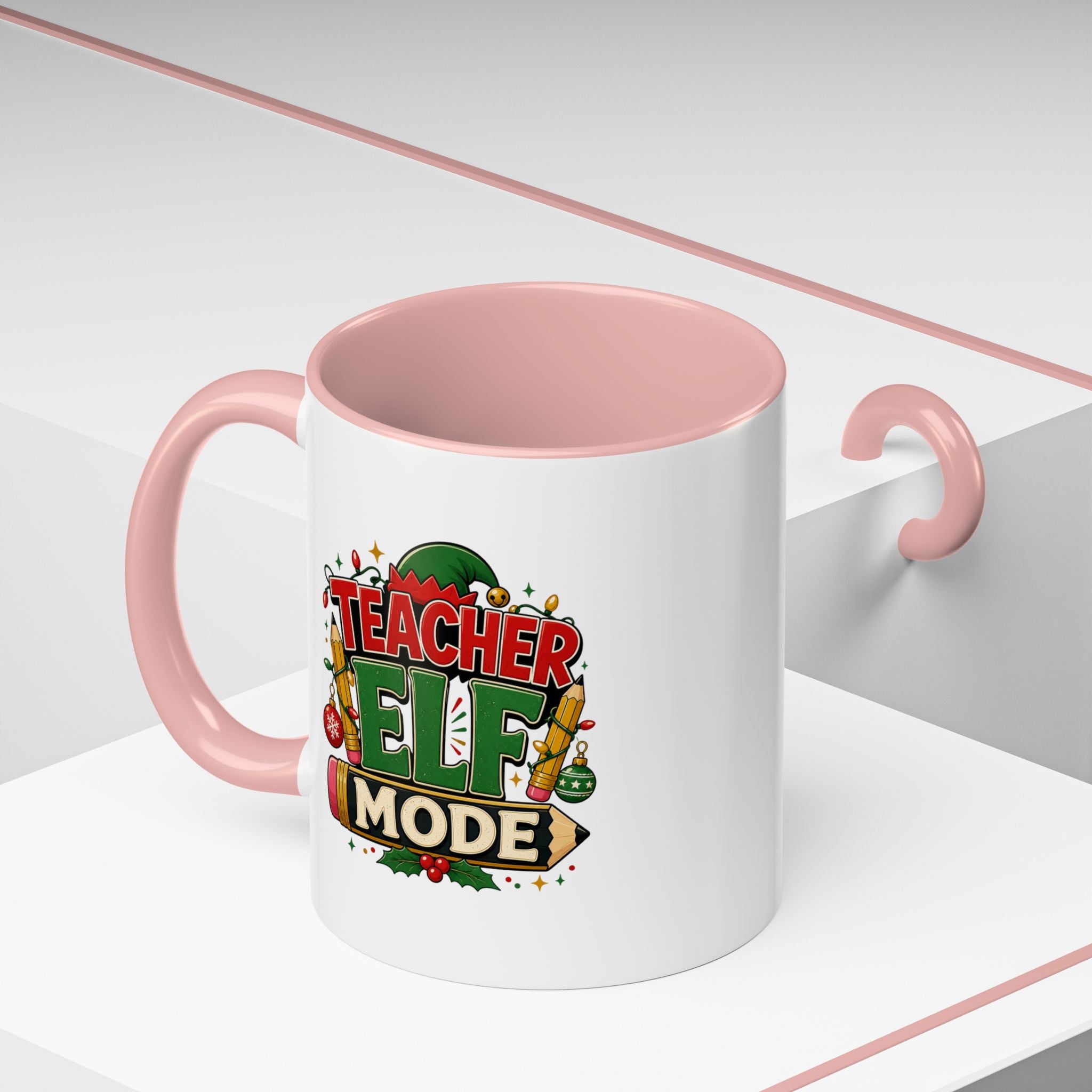 Teacher Elf Mode Coffee Mug — Christmas Teacher Holiday Gift