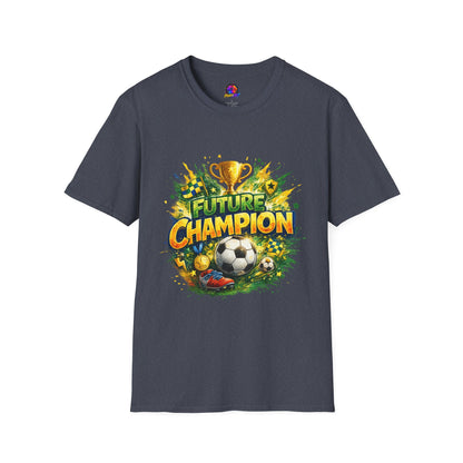 Kids Future Champion Soccer T-Shirt — Kids’ Sports Trophy Graphic Tee