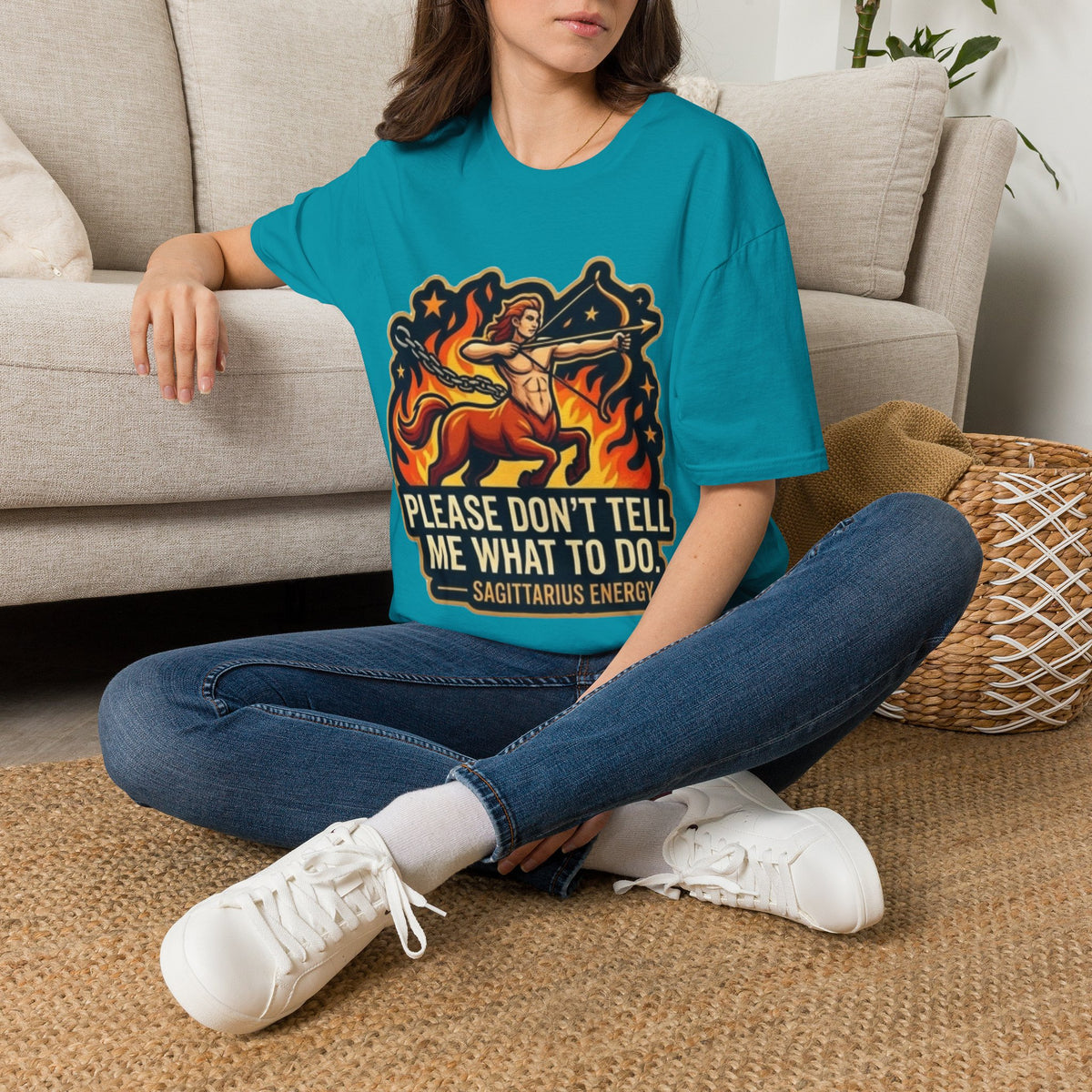 Sagittarius Archer T-Shirt — "Please Don't Tell Me What To Do" Zodiac Graphic