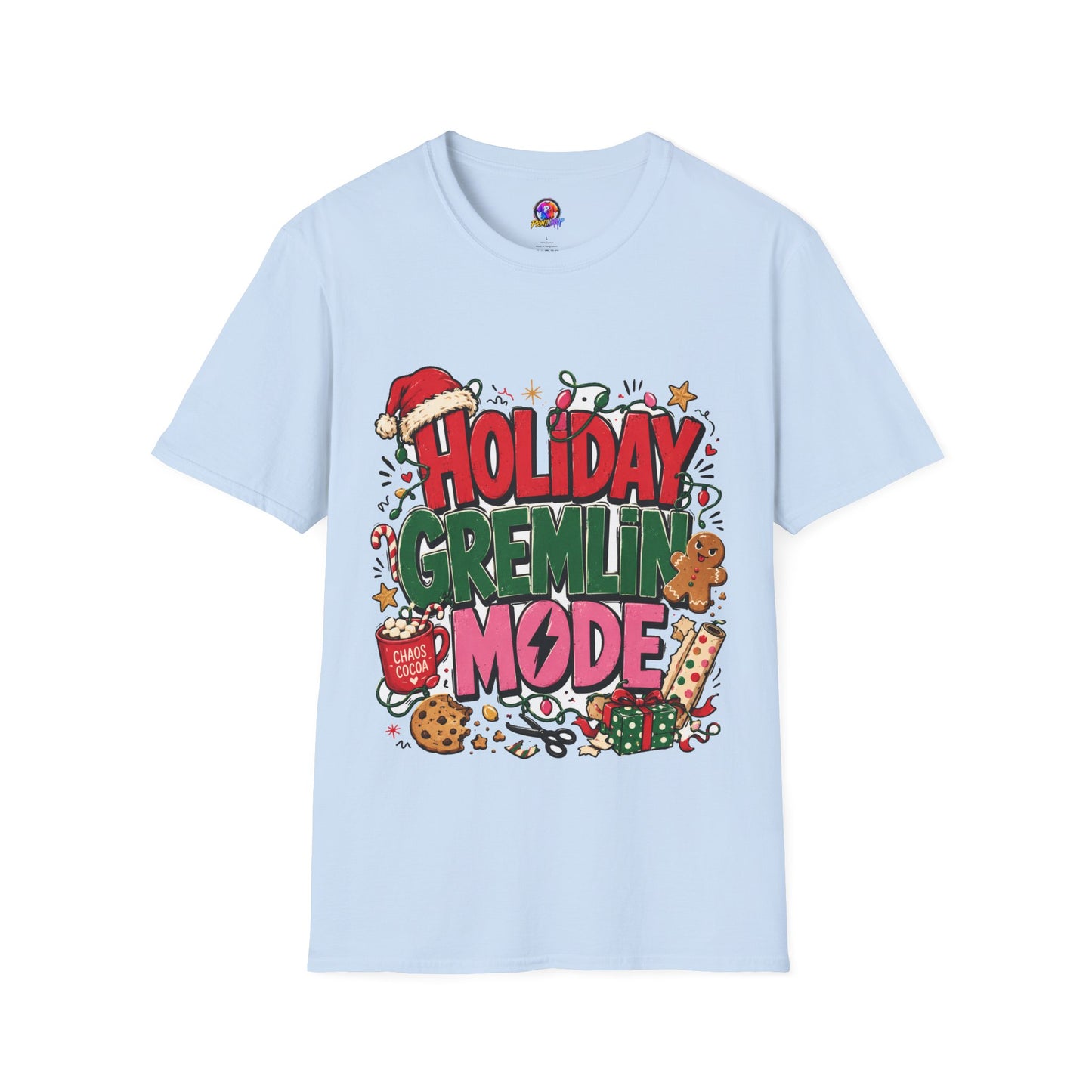 Holiday Gremlin Mode T-Shirt — Christmas Cute Festive Graphic Tee
