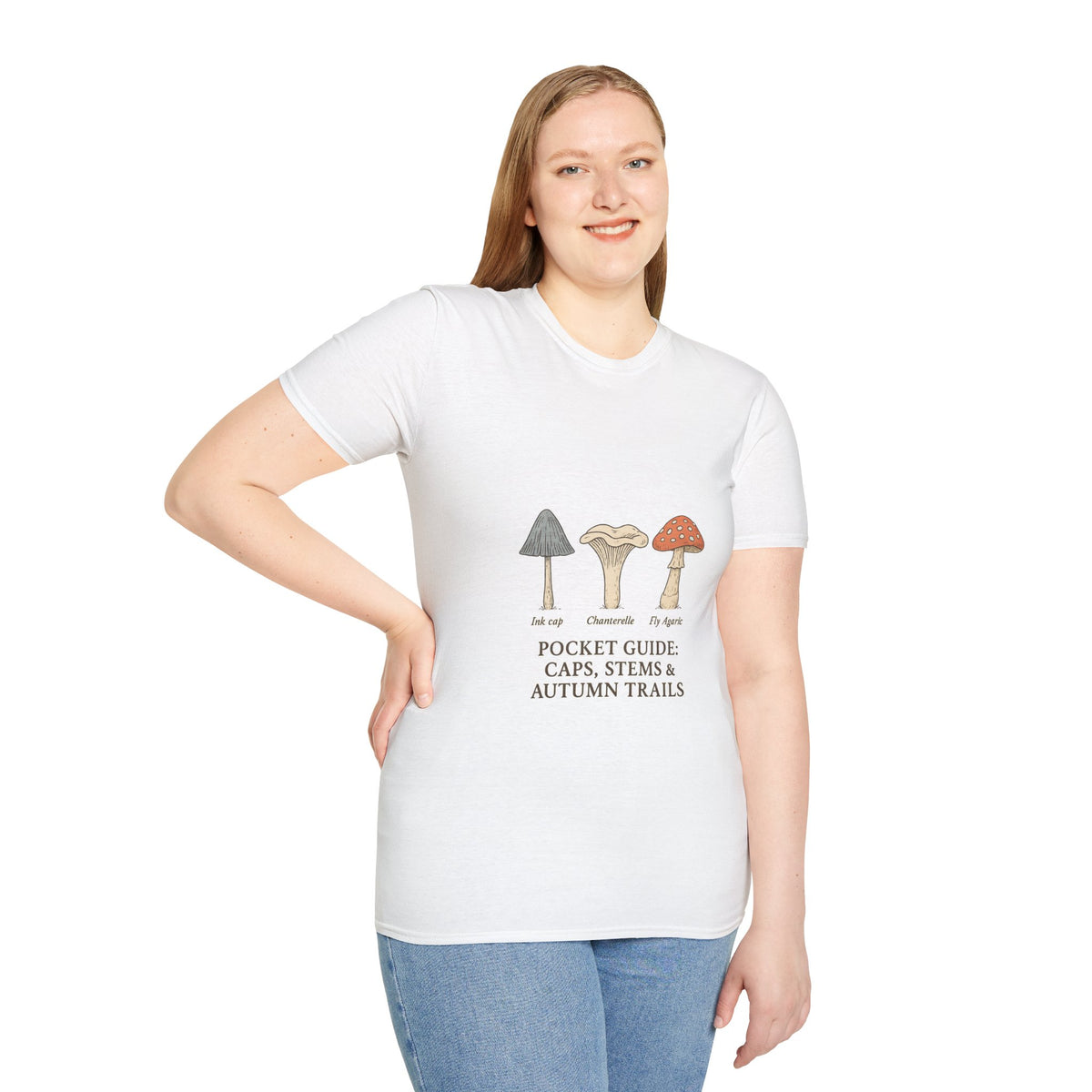 Mushroom Pocket Guide T‑Shirt — Cute Botanical Fungi Illustration - Trending Now - October 2026