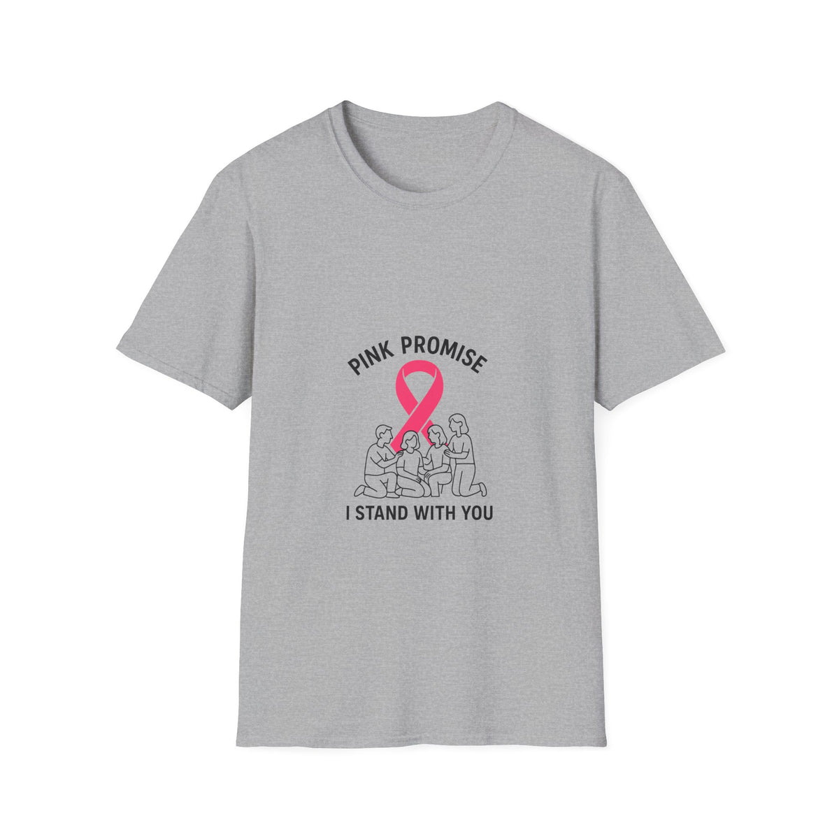 Breast Cancer Support T-Shirt - "Pink Promise I Stand With You" Awareness Tee - Trending Now - October 2026