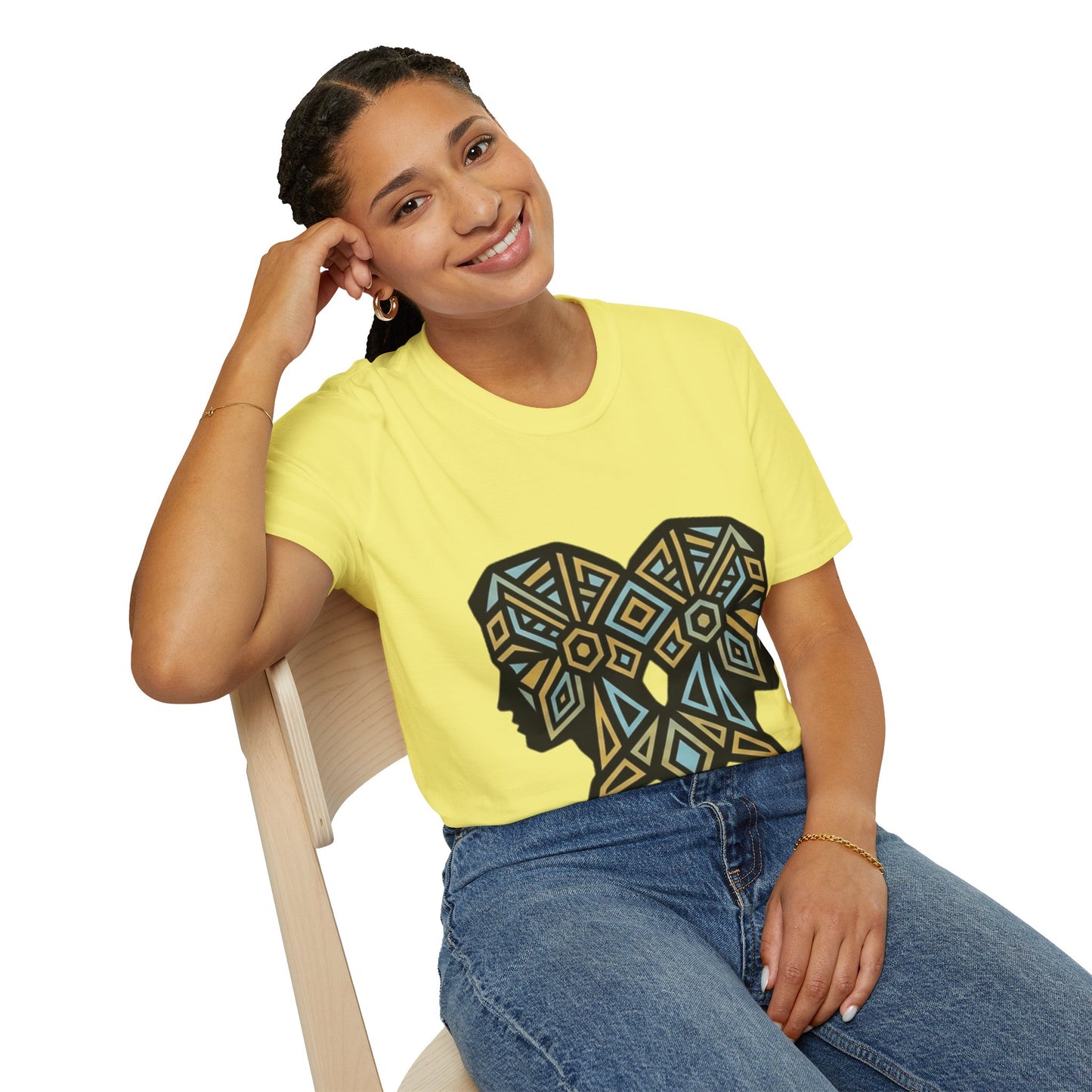 Geometric Elephant Tee — Tribal Mosaic Elephant Graphic T-Shirt