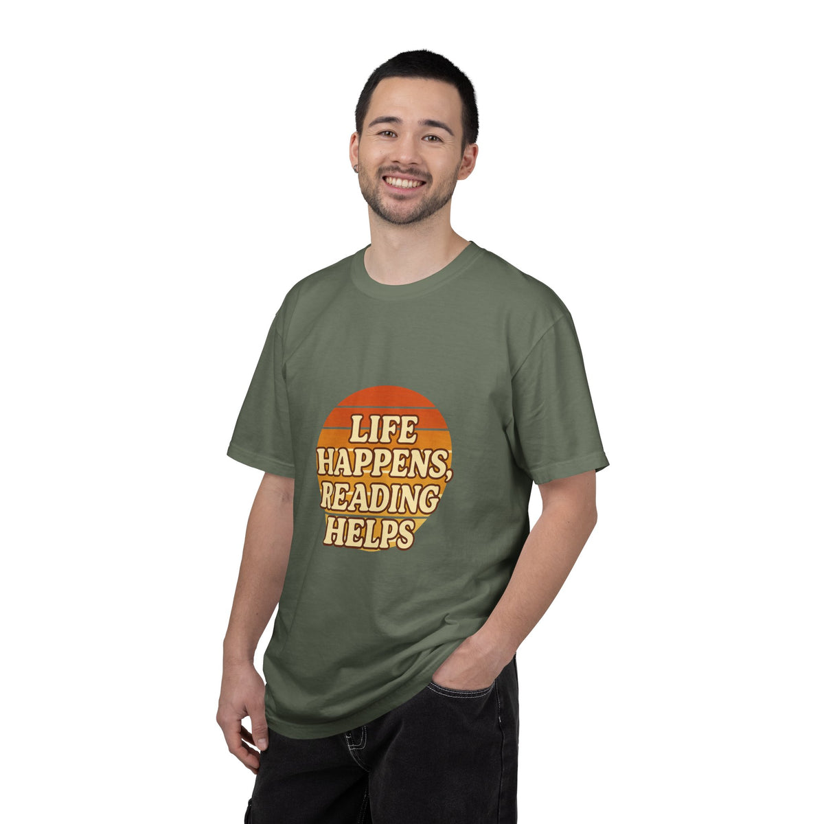 Reading Helps T-Shirt — "Life Happens, Reading Helps" Retro Book Tee - Trending Now - October 2026