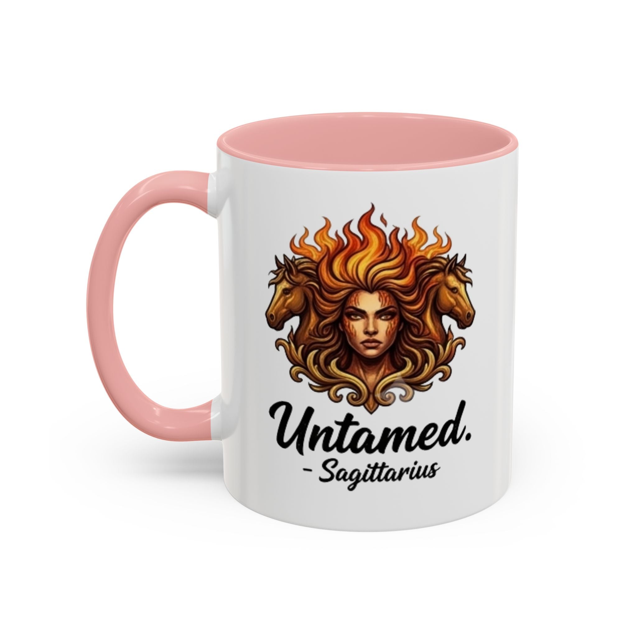 Untamed Sagittarius Coffee Mug — Zodiac Archer Accent Mug (11 oz)
