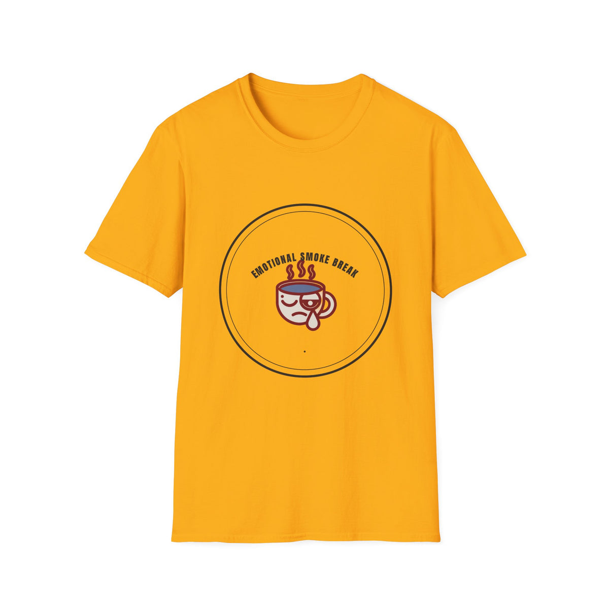 T-Shirt — "Emotional Smoke Break" Coffee Cup Graphic Tee - Trending Now - September 2026