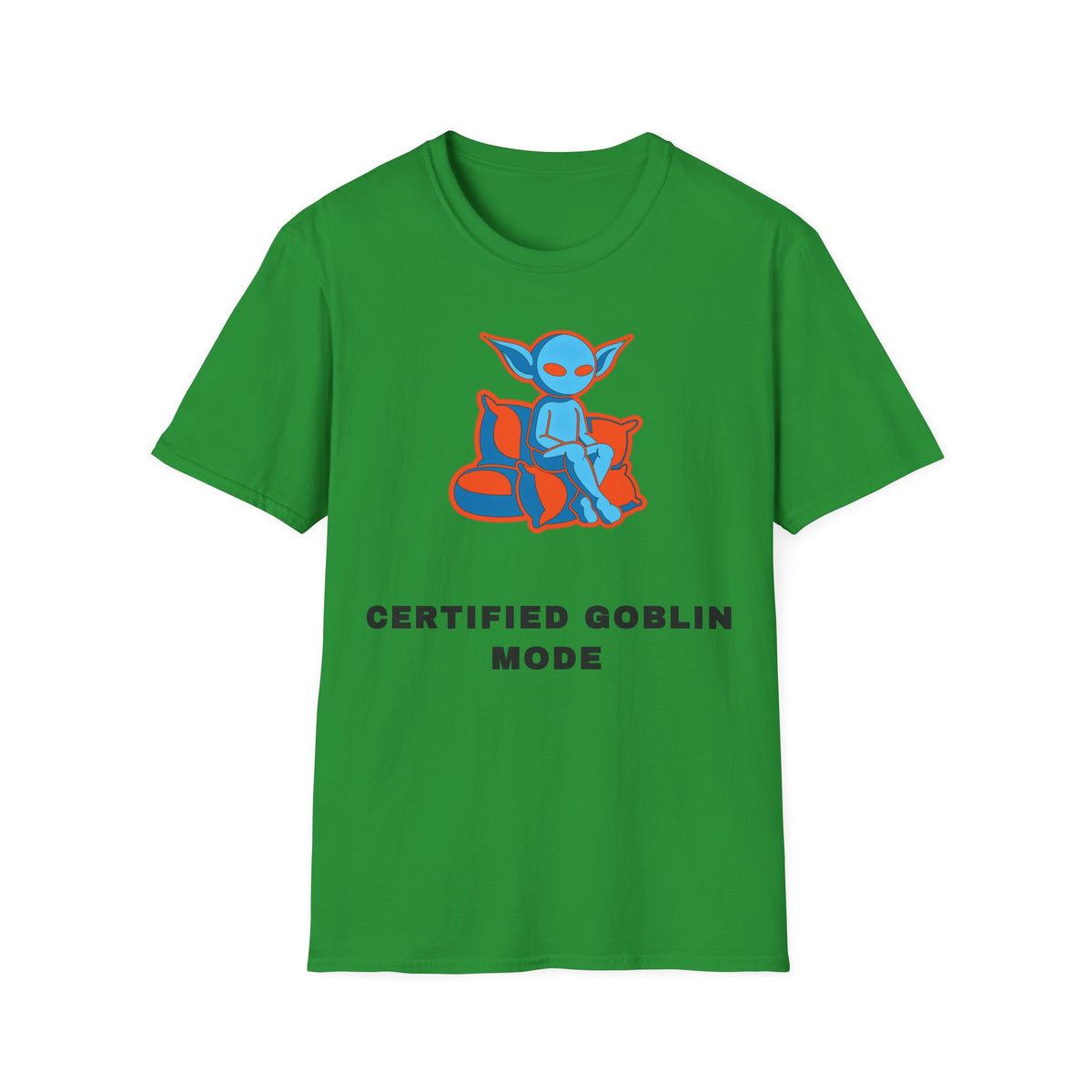 Certified Goblin Mode T-Shirt — Cute Blue Goblin Graphic Tee - Trending Now - September 2026