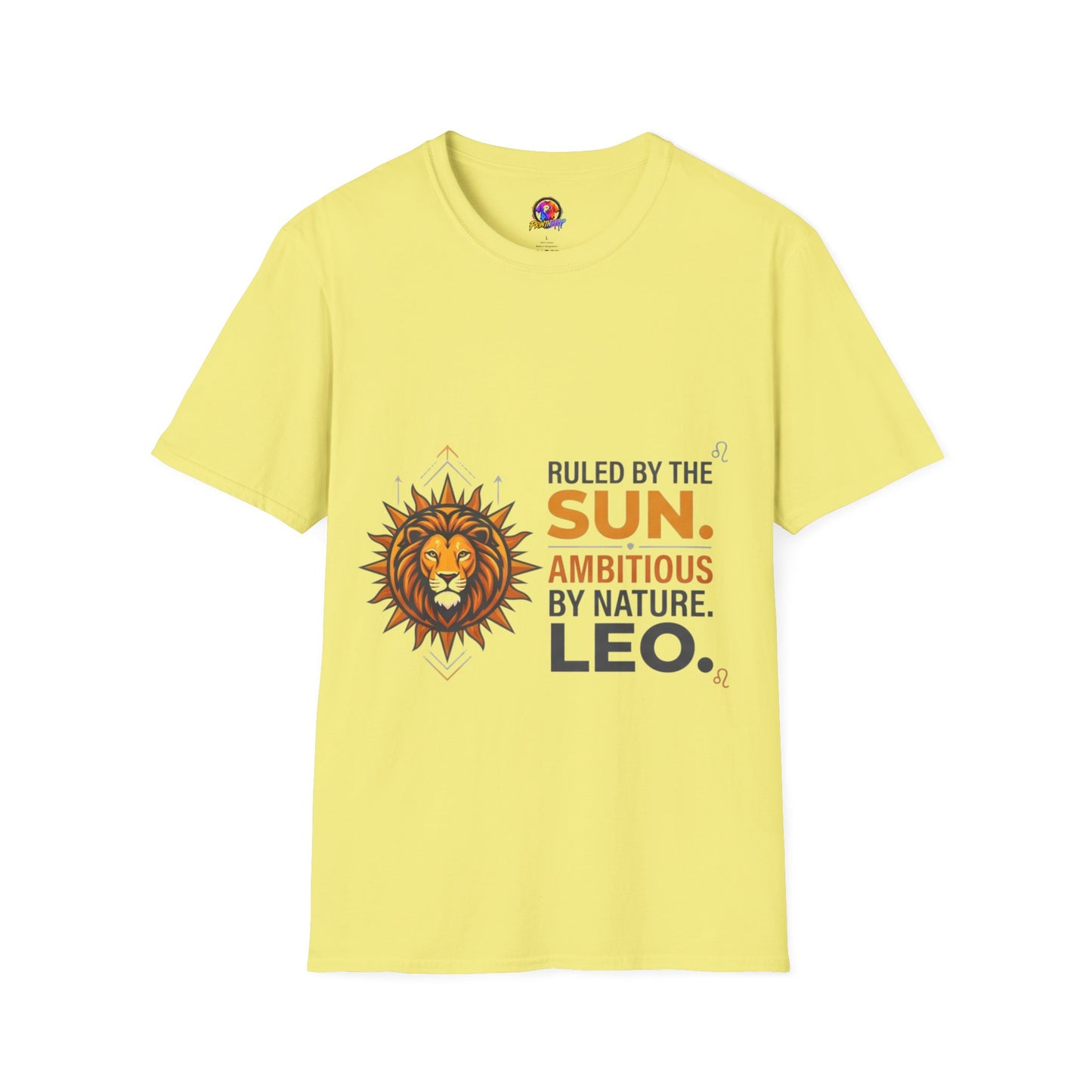 Leo Zodiac T-Shirt — "Ruled by the Sun. Ambitious by Nature. LEO."